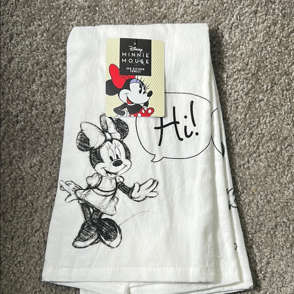 Minnie Mouse Sketch Tea Towel